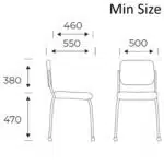 ALINA 4-Leg Conference Chair with Castors