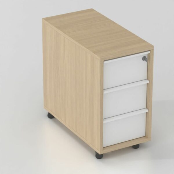 NOVA 3 Drawer Slimline Mobile Pedestal