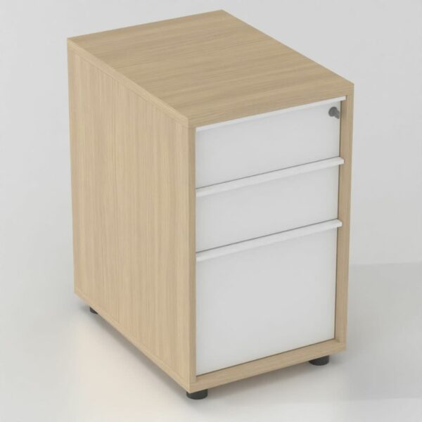 NOVA 3 Drawer Desk High Pedestal with Filing