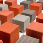 MORSE Square Stool with Castors