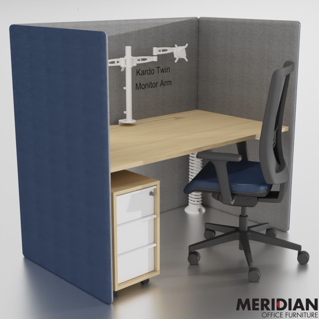 MY SPACE Acoustic Office Desk | 5 Year Warranty | Meridian Office Furniture  Ltd