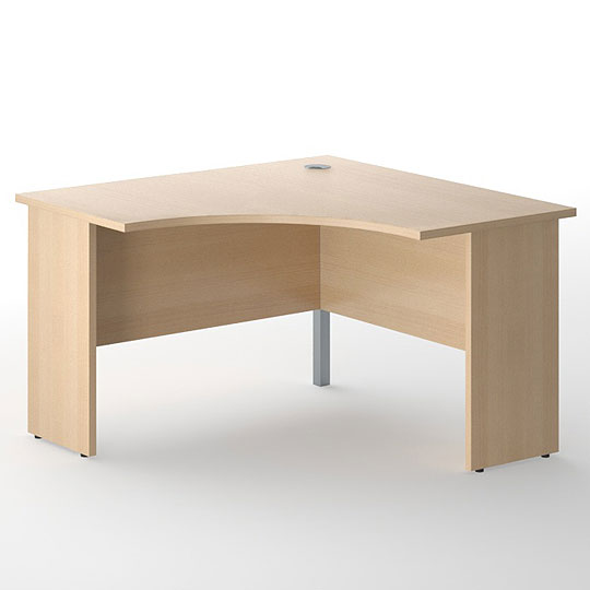 OPTIMA PLUS Central Crescent Panel Base Office Desk