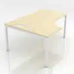 L/H NOVA-U Central Cut-Out Crescent 4-Leg Bench Desk