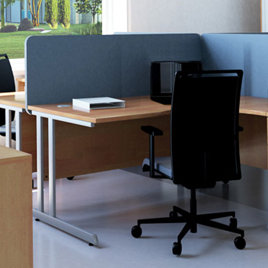 OPTIMA C Rectangular Cantilever Desk In office