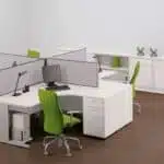 OPTIMA desk height pedestal in office