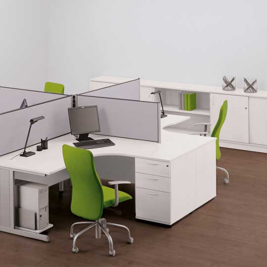 OPTIMA desk height pedestal in office