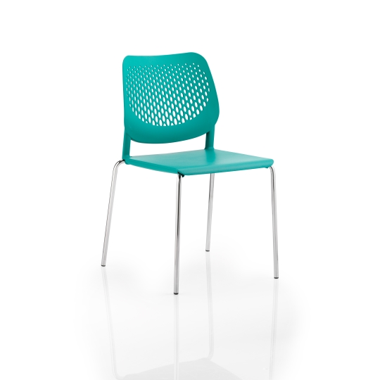 Patch Polypropylene 4-Leg Stacking Chair