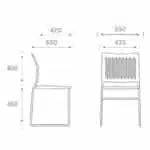 Patch Polypropylene Skid Stacking Chair by OCee Design -1283