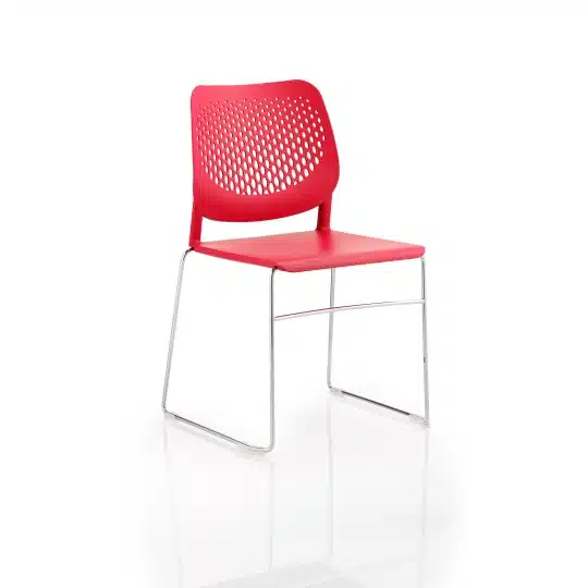 Patch Polypropylene Skid Stacking Chair