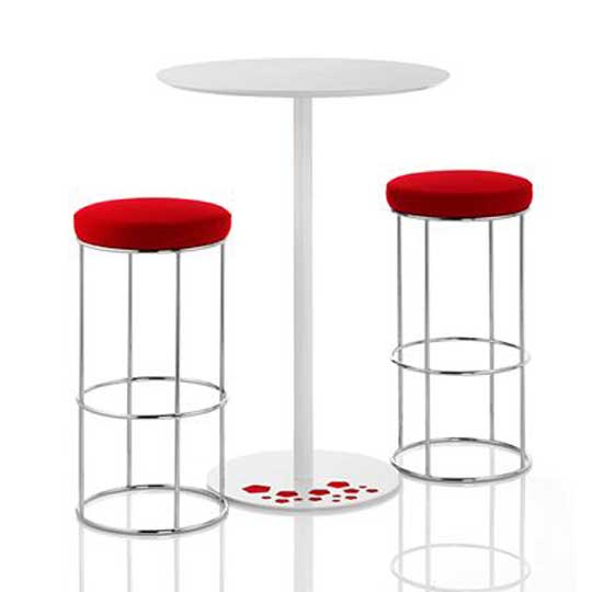 Touch Barstool with high asteroid coffee table