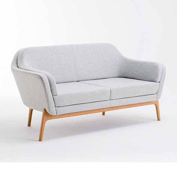 HARC 2-Seater Low Back Modern Sofa