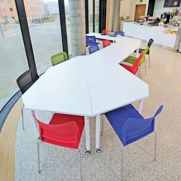 Kite Modular Tables in Bistro Breakout Area