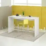 LIGHT Standing Poseur Table in Breakout Area