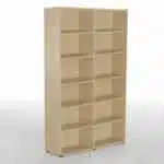 UNI 6 Shelf Double Compartment Open Bookcase