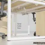 NOVA Double Cable Basket for Bench Desks