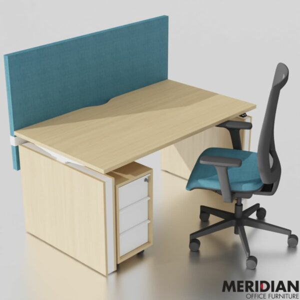 MODUS Desk Mounted Acoustic Screen for Single Desk