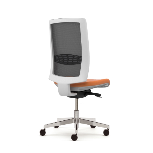 Kind Mesh White High Back Operator Chair by Pledge -0