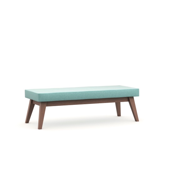 Xross Fully Upholstered Bench with Wooden Frame by Pledge-0