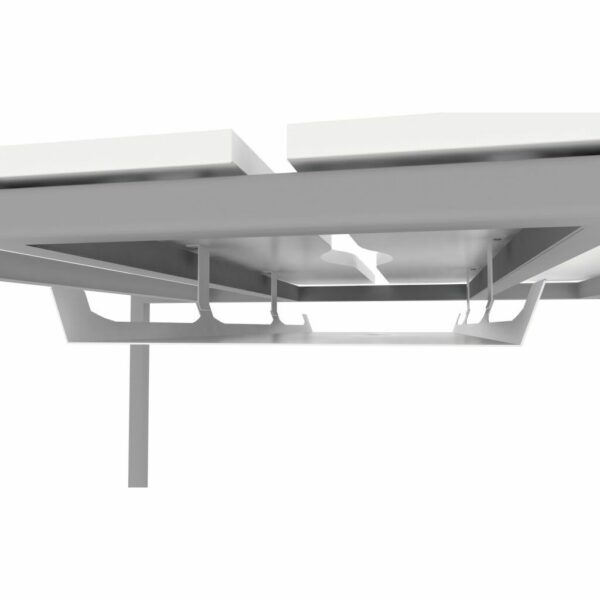 METALICON Double Cable Tray for Bench Desks