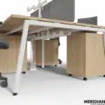 NOVA-A A-Leg Four Person Bench Desk