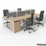 NOVA-O O-Leg Four Person Bench Desk