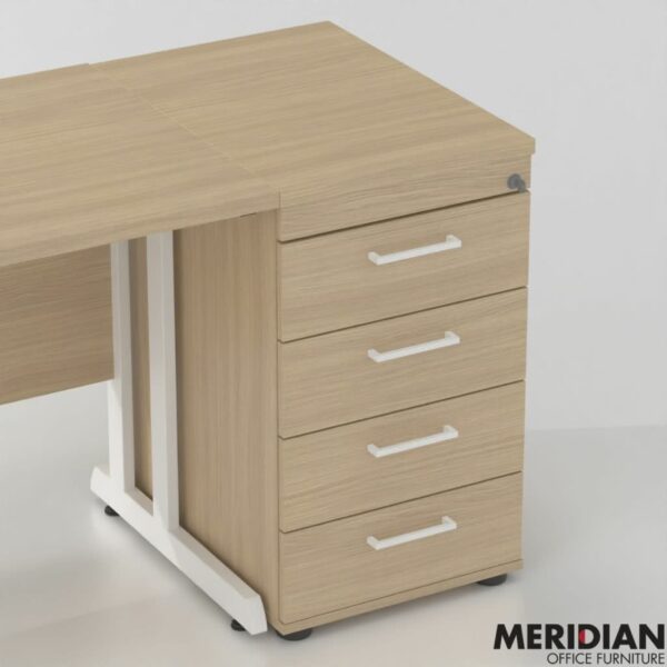 OPTIMA 4 Drawer Desk High Pedestal