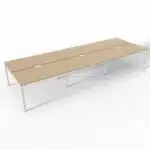 NOVA-U 4-Leg Six Person Bench Desk