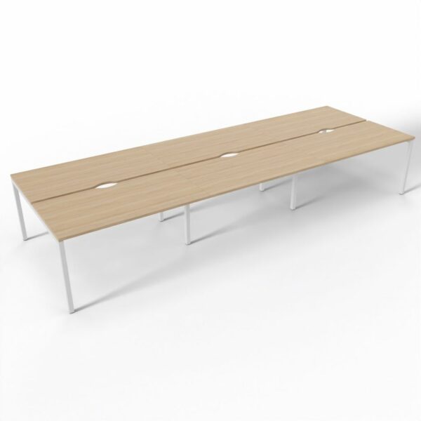 NOVA-U 4-Leg Six Person Bench Desk