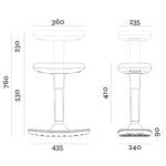 BUCK Rock and Swivel Stool