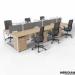 NOVA-O O-Leg Six Person Bench Desk