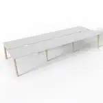 NOVA Wood 4-Leg Six Person Bench Desk