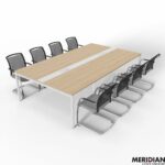 NOVA-U 4-Leg 8 to 12 Person Extra Deep Meeting Table