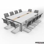 NOVA-U 4-Leg 8 to 12 Person Extra Deep Meeting Table